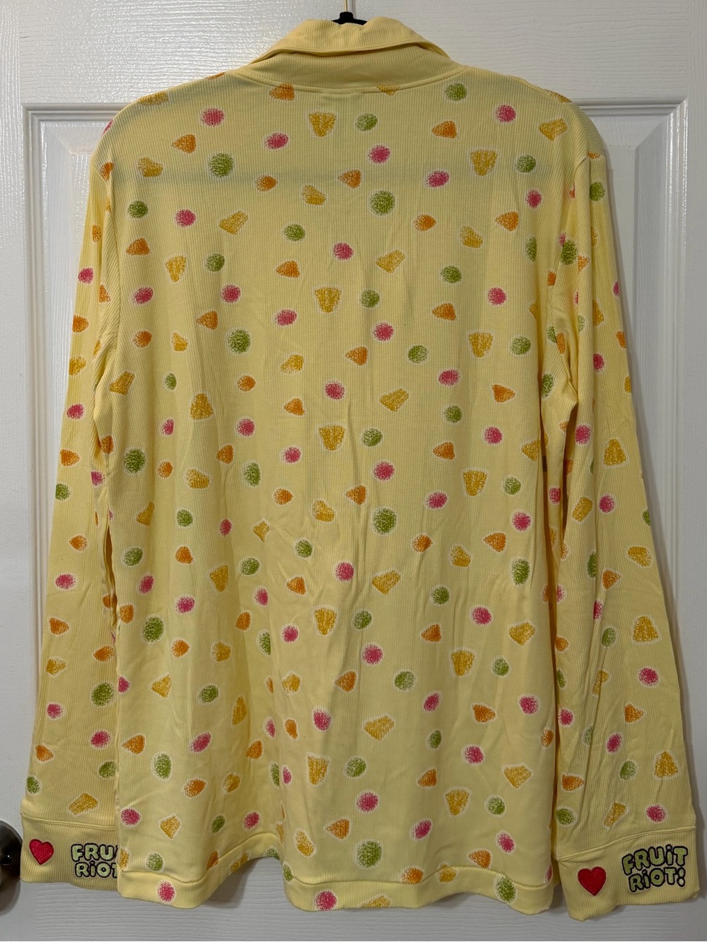 Yellow Fruit Riot Pajama Set - Citrus Treat Print - Picture 5 of 8